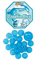 Kim'Play - 500828 - Jeu de Plein Air et Sport - 20 Billes + 1 Calot Dauphin - Bleu