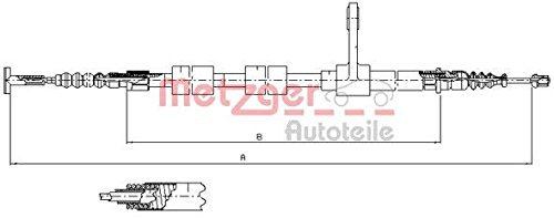 Metzger 251.33 - Cofle Cavo Comando, Freno Stazionamento