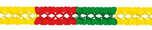 Everflag Girlande Gelb-Rot-Grün 4m lang, hochwertige Qualität