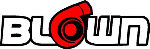 NetSpares 1 x Aufkleber Blown Turbo Turbolader Tuning Sticker Shocker Autoaufkleber Fun