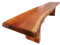Massiv Bank Baumkante Akazie Holz Möbel Baumbank 155x38 Massivmöbel Landhausstil walnuss lackiert Holz Freeform #106
