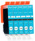 Supply Guy 5 Druckerpatronen mit Chip kompatibel mit Canon CLI-521 Cyan für Canon Pixma IP3600 IP4600 IP4700 MP540 MP550 MP560 MP620 MP630 MP640 MP980 MP990 MX860 MX870