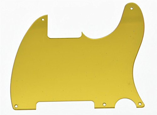 kaish Gold Spiegel blanko, 5 Loch Pickguard Schlagbrett für Fender Esquire Tele Telecaster