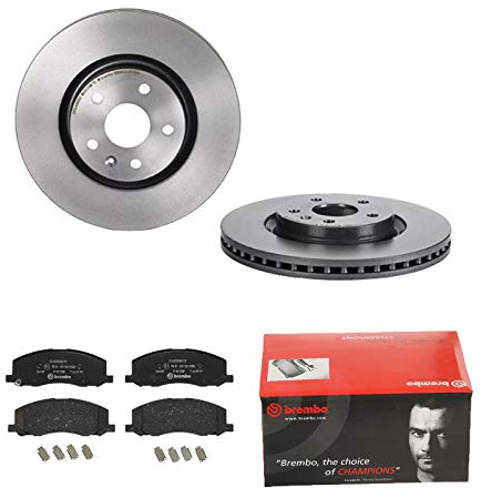 BREMBO | 2 Bremsscheiben COATED belüftet + Beläge vorne passend für Opel Insignia A G09