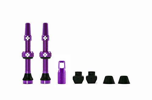 Kit MUC-OFF Valvula TUBELESS 44 mm Morado