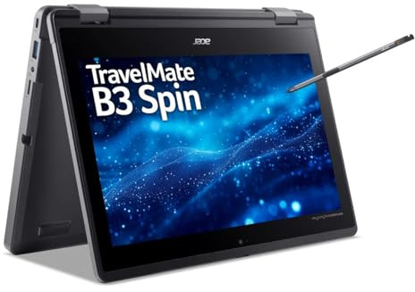 acer TravelMate TMB311RN-32 Intel Pentium Silver N6000 8GB SDDR4 RAM 128GB SSD Laptop 29,5 cm (11.6) Touchscreen (2-in-1) Full HD DDR4-SDRAM SSD Wi-Fi 6 (802.11ax) Windows 11 Pro Black