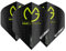 WINMAU MvG Michael Van Gerwen Prism Delta Schwarz Extra Dicke Dart Flights - 1 Sätze pro Packung (3 Flights insgesamt)