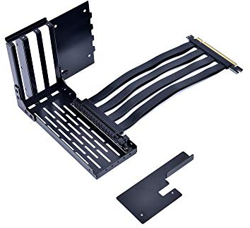 Lian Li Lancool II Vertical GPU Kit with PCI-E Riser Cable – Compatible with PCI-E 2.0/3.0 – Vertical Graphics Card Holder with 200mm Cable