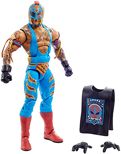 WWE Rey Mysterio Elite Collection Series 89 Action Figure 6 in Posable Collectible Gift Fans Ages 8 Years Old and Up​