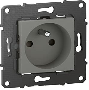 BTicino - Prise de courant Altège 16A avec connexion à bornes automatiques - finition Nuage