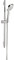 hansgrohe Croma Select E Wandstange Set 110 3-strahlig 24, 1.75 GPM 4 Modern Wallbar in Chrom, 04790000