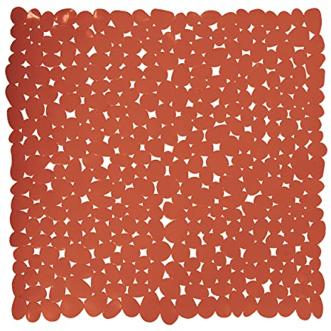 MSV Duschmatte Badematte Duscheinlage antibakteriell rutschfest mit Saugnäpfen-Safran Gelb-ca. 53 x 53 cm, Yellow, 54 x 54 cm