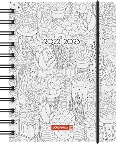 Brunnen Schülerkalender „ZENart“ 2022/2023 A6 1 Seite = 1 Tag: 1 Seite = 1 Tag, Sa. + So. auf einer Seite, 1071755193, Motiv: ZENart