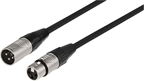 MONACOR MECR-50/SW XLR-Kabel Line- und Mikrofon-Verlängerungskabel
