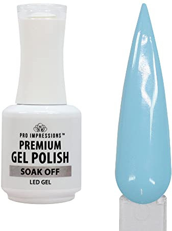 Pro Impressions - Premium Gel Polish - Tiffany (Pastel Blue, Nail Art, UV/LED)