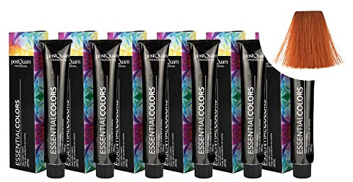 PostQuam - Pack de 6 Tintes de Peluqueria Profesional de Elevado Poder Cubriente | Tinte Permanente 100% Cobertura de Canas Garantiza Color Natural Uniforme y Duradero - Más de 90 Colores Disponibles