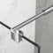 Boromal Haltestange Duschwand Haltestange für Duschwände Stabilisierungsstange Haltestange rund Stabilisator für Glasdicke 8-10 mm Dusche Duschwand Edelstahl 73-120cm (2 Stück)