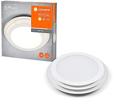Ledvance ORBIS SPIRAL LAYER CL LED Deckenleuchte, weiß, 35W, 4000lm, 500mm Durchmesser, sehr homogene Lichtverteilung, direktes & indirektes Licht, integriertes LED-Modul, lange Lebensdauer, 3000K