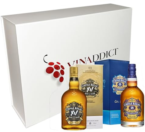 Coffret Découverte Vinaddict - whiskys Chivas - Chivas XV et Chivas 18 ans. 2 x 70 cl.