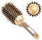 Rundbürste zum Föhnen, Haarbürste Rund, Rundbürste Nano Thermo-Keramik & Ionic Tech Haarbürste, Rundbürste mit Wildschweinborsten, verbessert die Textur zum Stylen, Locken und Glänzen der Haare (53cm)