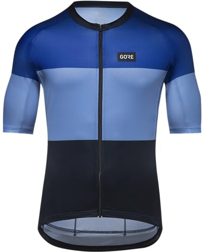 GORE WEAR Herren Spirit Stripes Jerseys, Ultramarine Blau/Scrub Blau, L EU