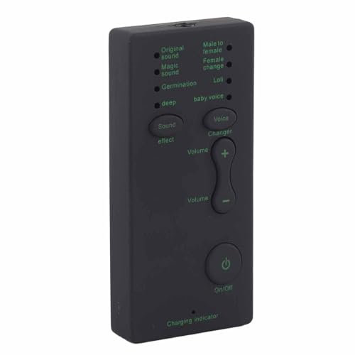 Sound Card Voice Changer, 7 Sounds Portable Voice Changer Device, 3.5 mm Jack Mini Voice Changer for Mobile Phones, Computers, Tablets, Chats, Games, Singing