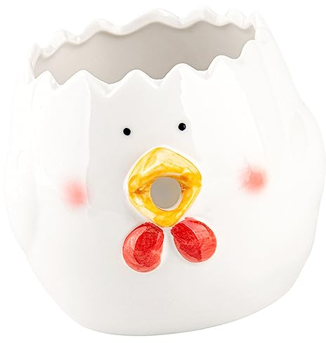 PRETYZOOM Egg Separator Ceramic Tools Egg Yolk Filters White Egg for Hard Boiled Eggs Egg Yolk Remover Kawaii Kitchen Keychain Kitchen Supplies Animal Ceramics