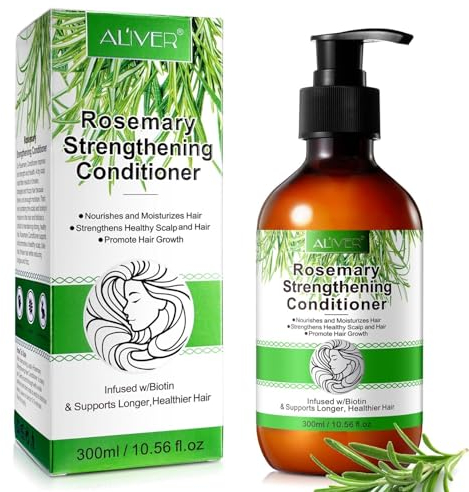 P-Beauty Rosmarin Conditioner 1x300ml sanfte Spülung für geschädigtes & trockenes Haar | Rosmarin Haarspülung für Haarwachstum & Kopfhautpflege | Rosmarin Mint | Haarpflege für alle Haartypen