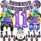 Juego de Decoración de Cumpleaños para Fiestas de Videojuegos - Globos, Pancarta y Fondo para Niños
