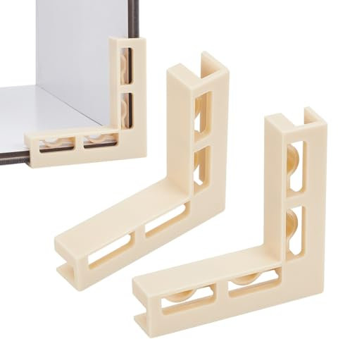 NBEADS 4Pcs Brackets for Photo Backdrop, Photography Backdrop Boards Stand Plastic L Corner Brackets Background Fastening for Food, Jewelry, Makeup, Product Photography
