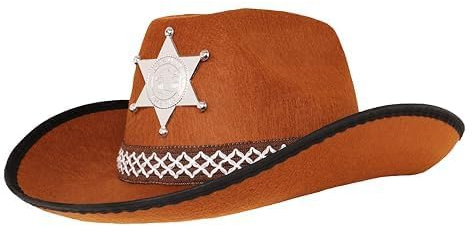 Toyland® Cappello da cowboy dello sceriffo - 57 cm (22,5 ) - Copricapo in stile americano