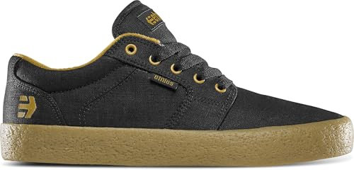 Etnies Herren Barge LS Skate Shoe, Black RAW, 42.5 EU