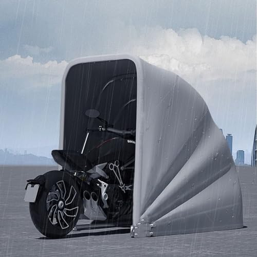 Capanno per moto completamente automatico pieghevole telescopico, telecomando per tutte le stagioni, chiudibile a chiave, forte capacità portante, soluzione di archiviazione sicura