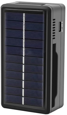 Vesdrtyr Chargeur de batterie 18650 multifonction solaire de type C support de batterie au lithium intelligent pour boîtes de batterie 18650