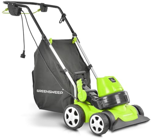 GreenSweep Vac & Blow | 3 in 1 Vakuum, Gebläse & Mulcher für Kunstrasen, Gras, Terrassen & Einfahrten