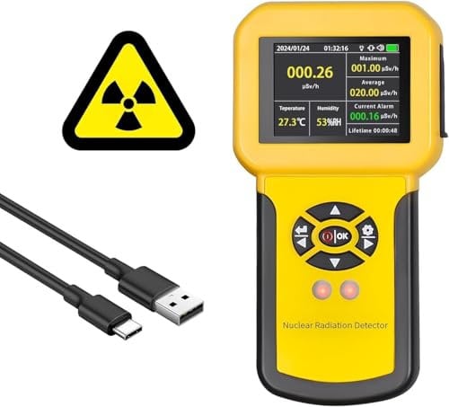 Geigerzähler Radioaktivität Nukleare Strahlungsdetektor Geiger-Müller-Zähler zur Messung der Emf-Messgeräte Intensität ionisierender Strahlung β-Teilchen, Gamma-Strahlen und Röntgenstrahlen, LCD Alarm
