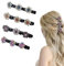 4 Stücke Five Leaf Clover Hair Clips, Haarspange Kristallblume, Bunte Funkelnde Kristall-Haarspange-Blume,Strasssteinen für Frauen