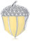 Sterling Silber Schmuck, Emaille Tannenzapfen Charm 925 Sterling Silber Original Klare Zirkonia Perlen Modeschmuck Bijoux