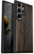 Carveit Natürlich Holz Handyhülle für Samsung S25 Ultra hulle [Einzigartiges Design Cover] Stoßstange Case Kompatibel mit Galaxy S25 Ultra Hülle（Dunklesholz-Wikingerkompass Vegvisir）