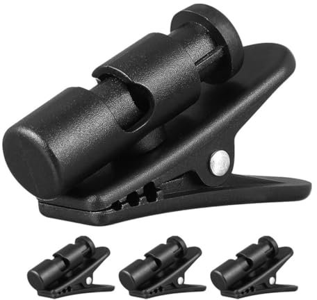 IMIKEYA 4Er-Pack Kopfhörer-Kabelclip Headset-Kabelclip Festes Kabel An Der Kleidung 2–4 Mm Kabeldurchmesser Schwarze Kopfhörer-Kabelclips Für Mikrofon Mp3