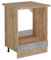 Vicco Herdumbauschrank R-Line, Herdschrank, Beton, 60 cm, AP Eiche