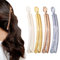 4 Stück Banana Clip Dünnes Haa, Retro Weibliches Haarspangen Damen Dünnes Haar, Rutschfeste Pferdeschwanz Bananenspange Haare, Banana Hair Clip, Haarklammern für Feines, Medium Klassisch Multifarben