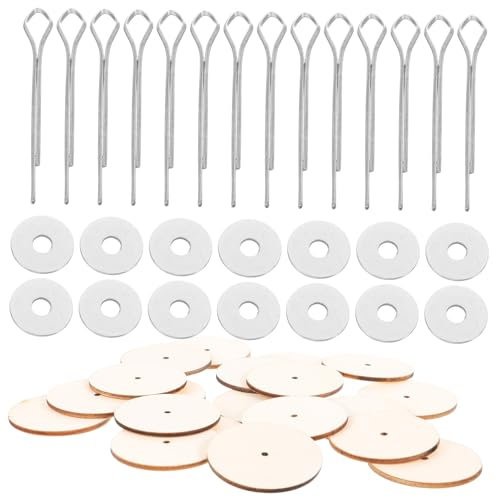 DECORNIJIA 20satz Bärengelenkzubehör Gelenkbolzen Aus Holz Für Kleine Puppen Drehbare Gelenke Puppengelenkzubehör Für Bastelprojekte Puppenherstellung