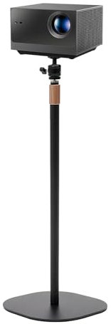 LOIRIIC Support de projecteur, pivotant à 360°, portable et réglable en hauteur, réglable en hauteur de 65 à 120 cm, compatible avec vis de 64 mm (1/4 pouce)
