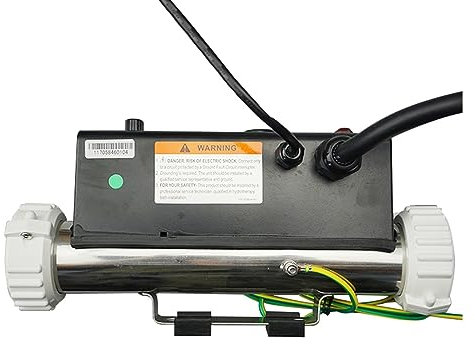 NGBFF Poolheizung Elektrisch, 3 kW gerade LX Whirlpool-Heizung mit Druckschalter H30-R1,LX SPA Pool-Heizung H30-R1 3 kW Massage-Badewannenheizung