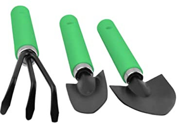 Toddmomy Ensemble d'Outils de Jardinage Mini pour Plantes Outil de Plantation en Acier Inoxydable Kit de 3 Pièces pour et Jardin Intérieur Outils de Pratiques