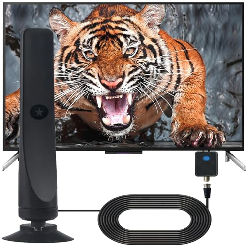 DVBT2 Antenne Wavemax Festberg Hitenna TV Antennes,Rewave Antenna 2025,Antenne für den Innenbereich mit starkem Signal, 30dBi Smart-TV-Antennens für den Außenbereich HD/4K (154-F2)