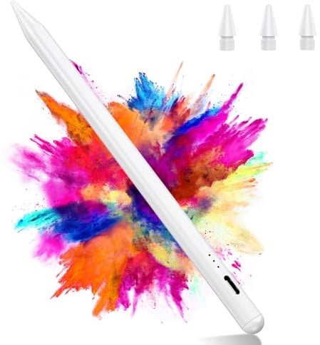 Variglas Stift für iPad 2018-2026 - 2X Schnellladung, Neigungssensitivität, Handflächenerkennung–Stylus Pen für Apple Pencil mit iPad 11/10/9/8/7/6/A16, Pro M5/M4/6/5/4/3, Air M4/3/4/5/M2/M3, Mini 5/6