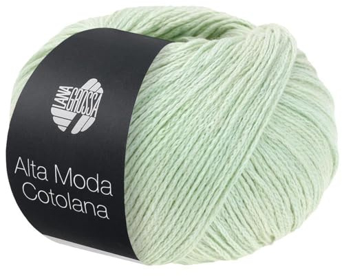 LANA GROSSA Alta Moda Cotolana | Edles Kettengarn aus 45% Schurwolle (Merino superwash), 45% Pima Baumwolle & 10% Polyamid| 50g Wolle zum Stricken & Häkeln | 150m Garn FB 72