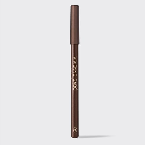 Vivienne Sabo - Eye Pencil Merci (Shimmery Brown) – cremiger Eyeliner-Stift mit hoher Pigmentierung, langanhaltend, vielseitig für Lidstrich, Smokey Eyes & Wasserlinie, schimmernde Nuancen